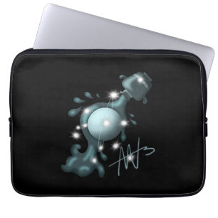Capa Para Notebook Aquário Cósmico Urano Zodiac