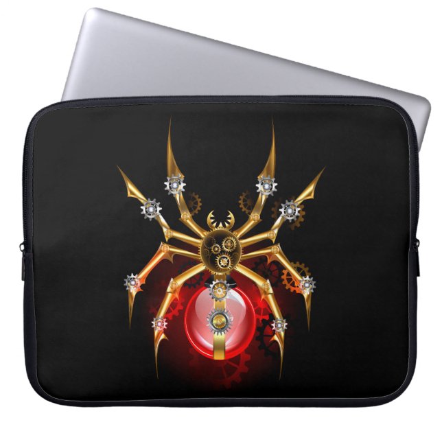 Capa Para Notebook Aranha-do-galo em preto (Frente)