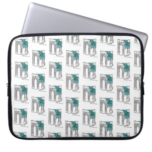 Capa Para Notebook Arco de Hanukkah de Natal no Brooklyn Bridge NYC