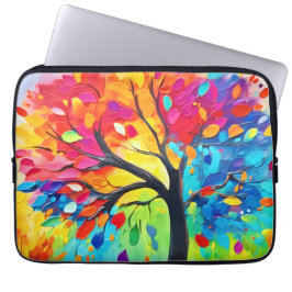 Capa Para Notebook Arco-íris Árvore da Vida