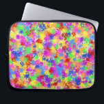 Capa Para Notebook Arco-íris da pintura do Splatter do fundo<br><div class="desc">Este design brilhante tem um arco-íris da cor espirrado nele em um estilo da pintura do splatter. Reminiscente da arte do fauvist e do expressionista, o teste padrão é feito nas máscaras de vermelho, de amarelo, de roxo, de verde e o azul. É um abstrato, um design lunático para um...</div>