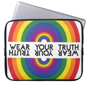 Capa Para Notebook Arco Íris Minimalista Moderno Statement Colorido