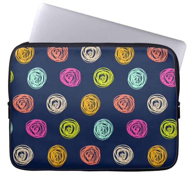 Capa Para Notebook Arco-Íris Ponto de Arroz Confetti no Papel de Enro (Frente)
