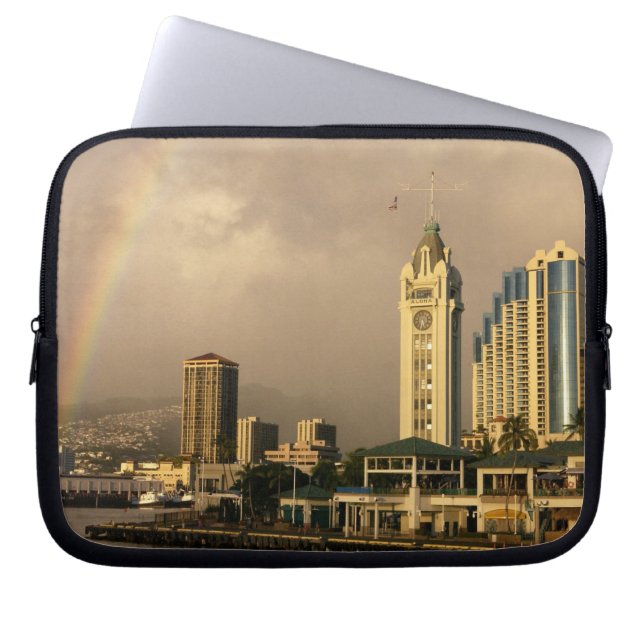 Capa Para Notebook Arco-íris sobre Honolulu, Havaí, EUA 2 (Frente)