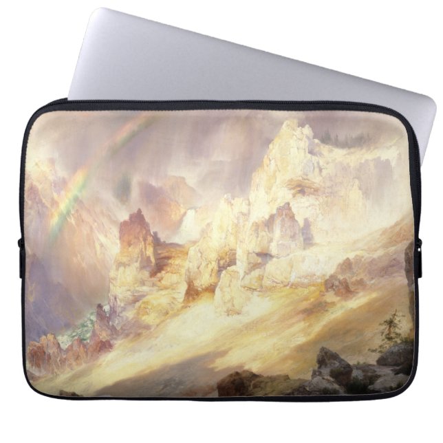 Capa Para Notebook Arco-Íris Sobre Yellowstone, Moran 1900 (Frente)