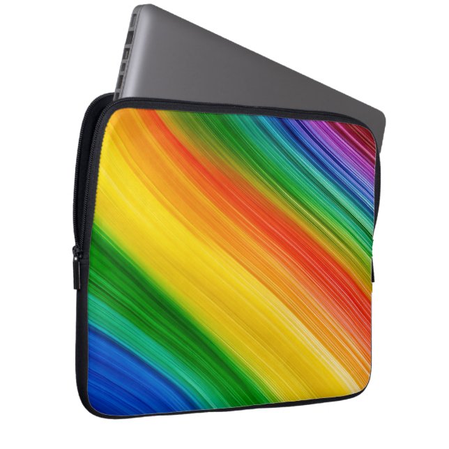 Capa Para Notebook Arco-íris Vibrante de Cores (Frente Esquerda)