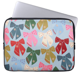 Capa Para Notebook Arcos de Natal Azul