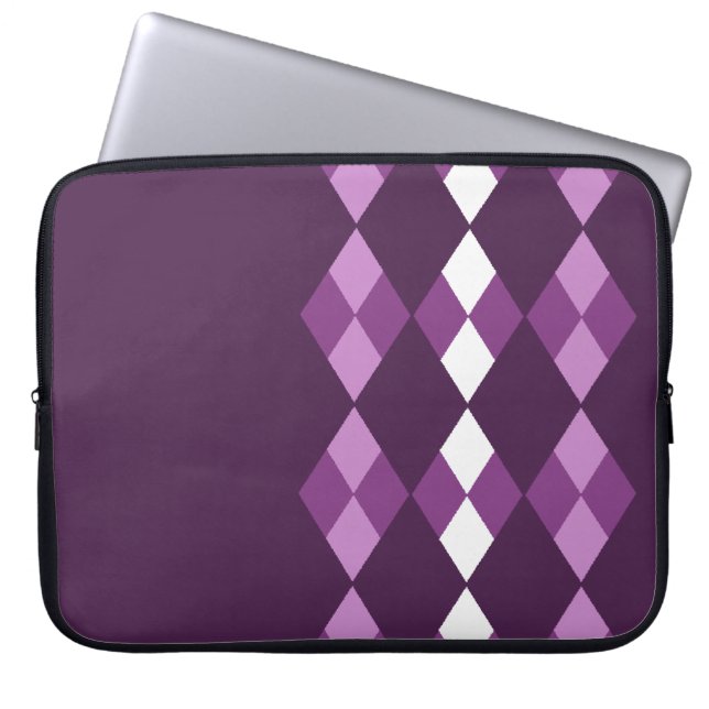 Capa Para Notebook Argyle roxo (Frente)