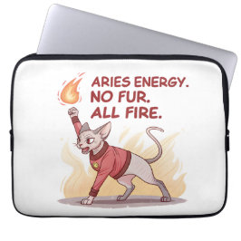 Capa Para Notebook Aries Energy Sphynx Cat No Fur All Fire Art