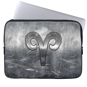 Capa Para Notebook Aries Símbolo Zodíaco no Estilo de Coloração G