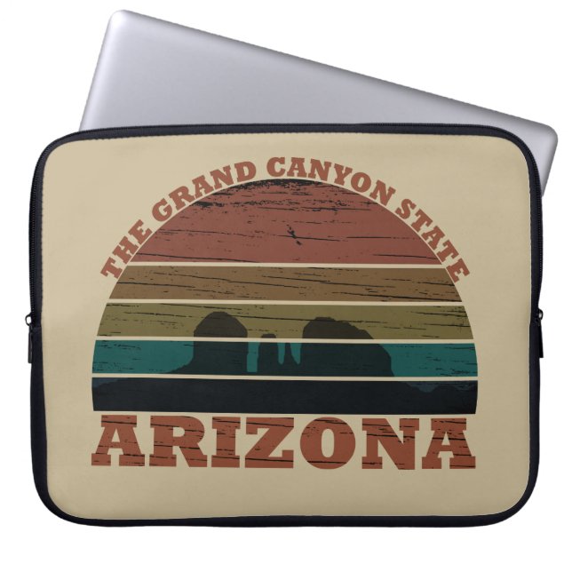 Capa Para Notebook Arizona sedona Grand canyon — retro paisagístico (Frente)