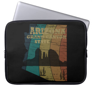 Capa Para Notebook Arizona Sedona mapa do Grand Canyon — retro paisag