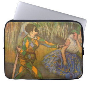 Capa Para Notebook Arlequim e Colombina de Edgar Degas Arte Antigo