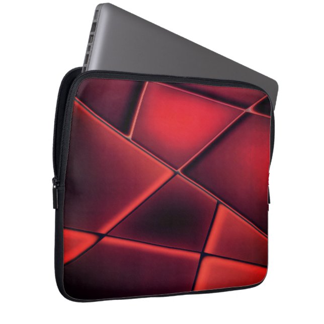 Capa Para Notebook Armários de retângulo vermelho com combinação opci (Frente Esquerda)