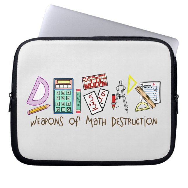 Capa Para Notebook Armas da destruição da matemática (Frente)