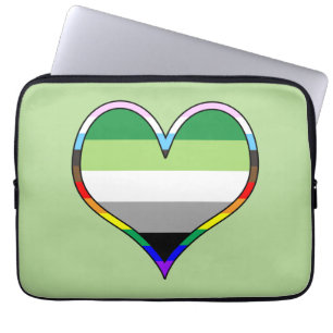 Capa Para Notebook Aro Pride Heart Bolsa de laptop