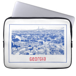 Capa Para Notebook Arquitetura de rua Tbilisi Georgia Cityscape