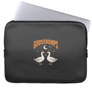 Capa Para Notebook Arrepios de Halloween Bruxa Gansos Design Vetorial