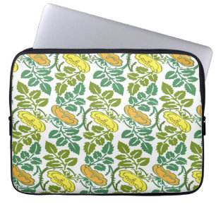 Capa Para Notebook Art Nouveau ButterCup - damasco floral de papel de