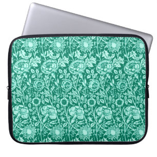 Capa Para Notebook Art Nouveau Carnação Damask, Turquoise e Aqua