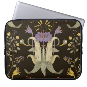 Capa Para Notebook Art Nouveau Floral: Padrão Vintage