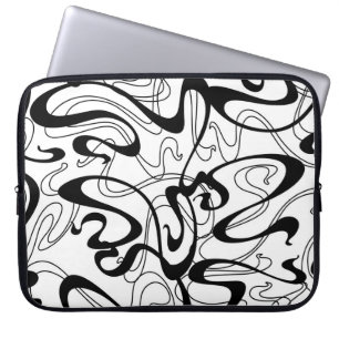 Capa Para Notebook Art Nouveau seamless pattern. Curl texture in vint