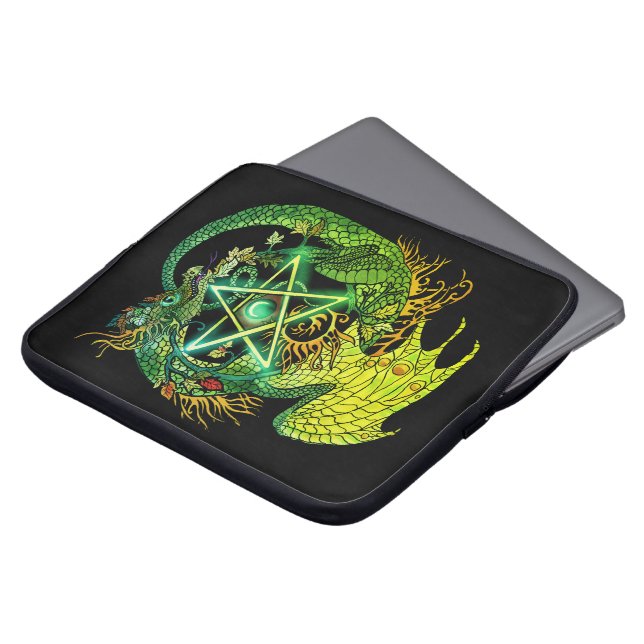 Capa Para Notebook Art Nouveau Star/Pentacle Dragon (Frente Topo)