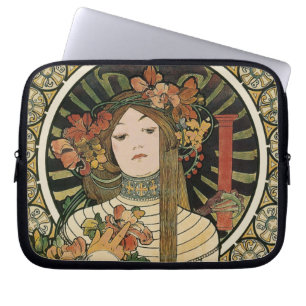 Capa Para Notebook Art Nouveau Trappistine Mucha Art