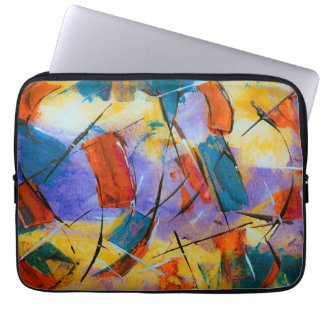 Capa Para Notebook Arte abstrata colorida em bolsa de computador