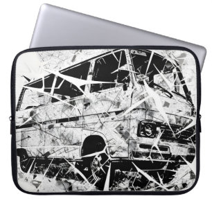 Capa Para Notebook Arte Abstrata de Rua Urbana Van Vintage Quebrada