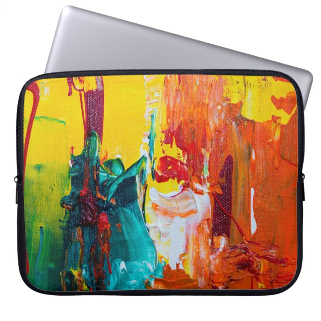 Capa Para Notebook Arte abstrata na bolsa de eletrônicos (Frente)