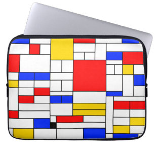 Capa Para Notebook Arte abstrata no estilo de Piet Mondrian
