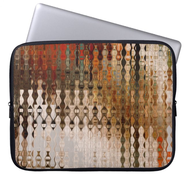 Capa Para Notebook arte abstrato colorida interseção geométrica (Frente)