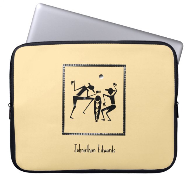 Capa Para Notebook Arte Africana, Dança Luar (Frente)