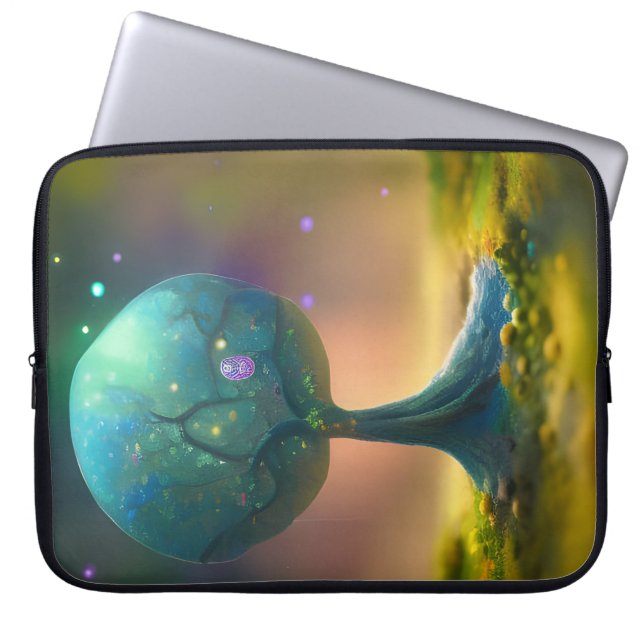 Capa Para Notebook Arte AI de Nascimento em Árvore (Frente)