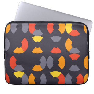 Capa Para Notebook Arte circular colorida, legal, moderna, urbana