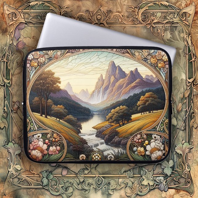 Capa Para Notebook Arte Clássica Paisagem Art Nouvea (Criador carregado)
