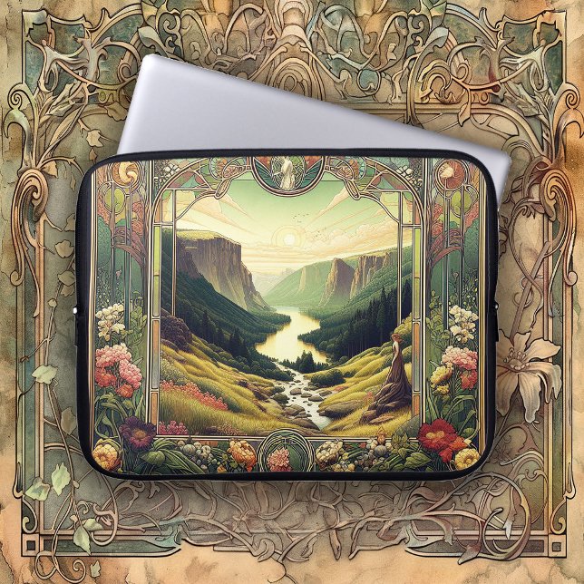 Capa Para Notebook Arte Clássica Paisagem Art Nouvea (Criador carregado)