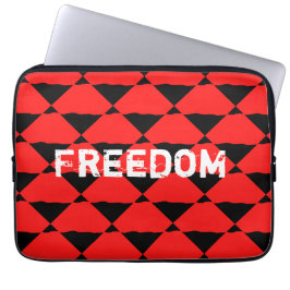 Capa Para Notebook Arte contemporânea vermelha e negra