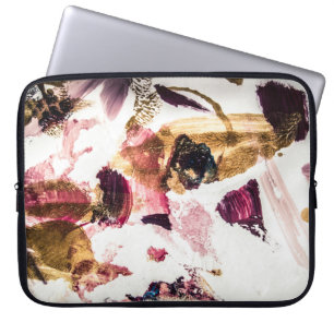 Capa Para Notebook Arte criativa abstrato Dourada Sparkles