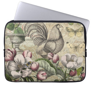 Capa Para Notebook Arte da Flor do Jardim Rooster