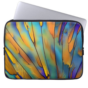 Capa Para Notebook Arte de Abstrato IA com pena de vidro contida