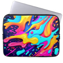 Arte de Caos de Cores Vibrantes