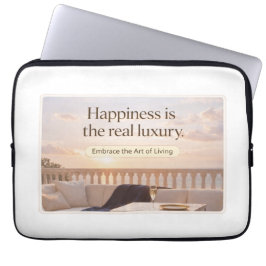 Capa Para Notebook Arte de Citação de Estilo de Vida Elegante