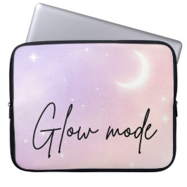 Capa Para Notebook Arte de IA de névoa de lavanda e aura rosada
