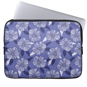 Capa Para Notebook Arte de Linha Floral Muito Peri
