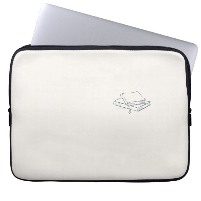 Capa Para Notebook Arte de Linha Minimalista Introvertida  (Frente)
