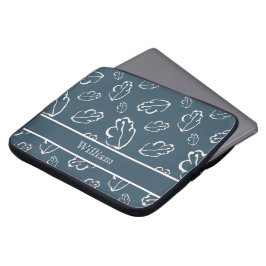 Capa Para Notebook Arte de Linha Personalizada de Folha