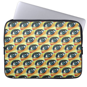Capa Para Notebook Arte de olhos azuis