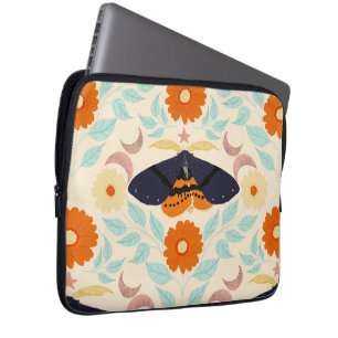 Capa Para Notebook Arte de Padrão de Mariposa Cottagecore Design Fl
